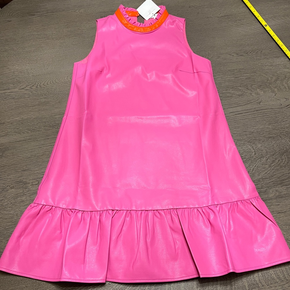THML Pink Sleeveless Dress with Ruffle Hem Size XS
